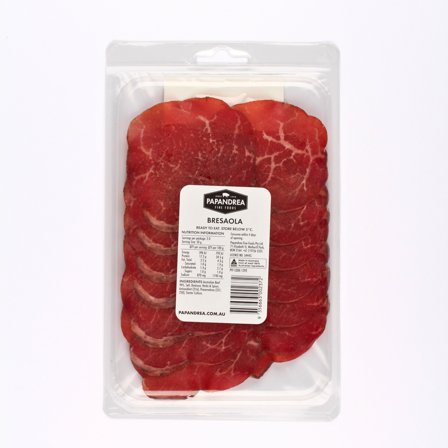 Bresaola - Sliced 100g