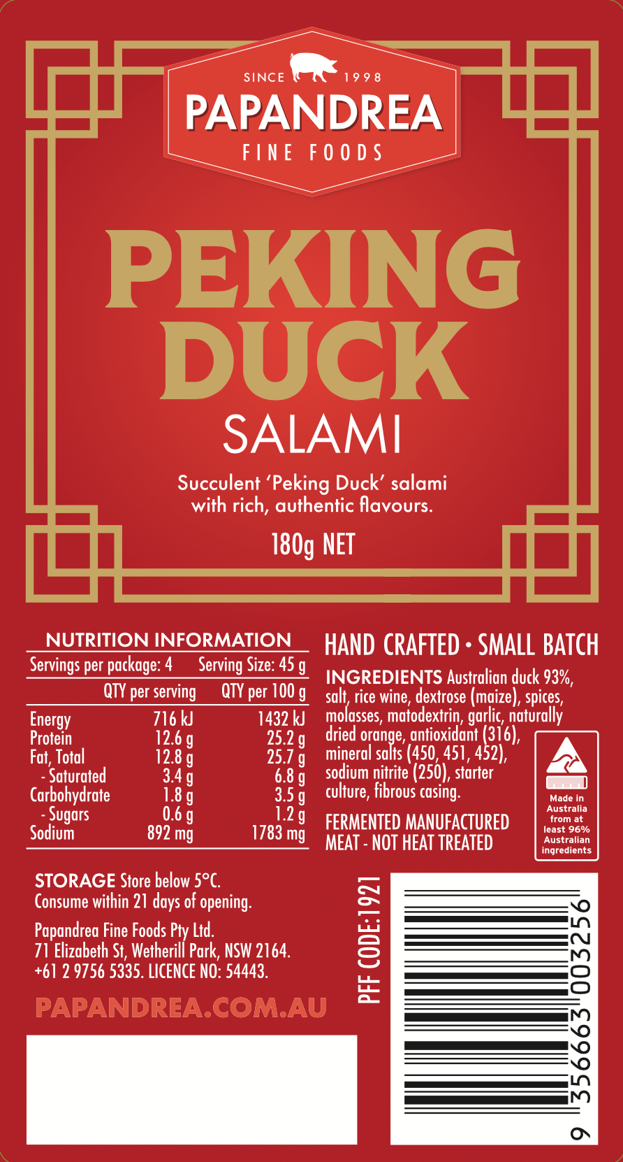 Peking Duck Salami 180g