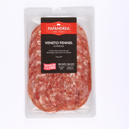 Veneto Fennel Sopressa - Sliced 100g