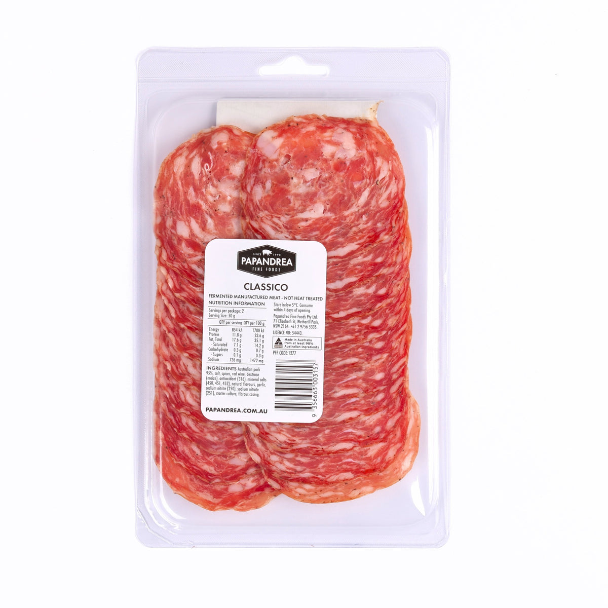 Classico Mild Salami - Sliced 100g