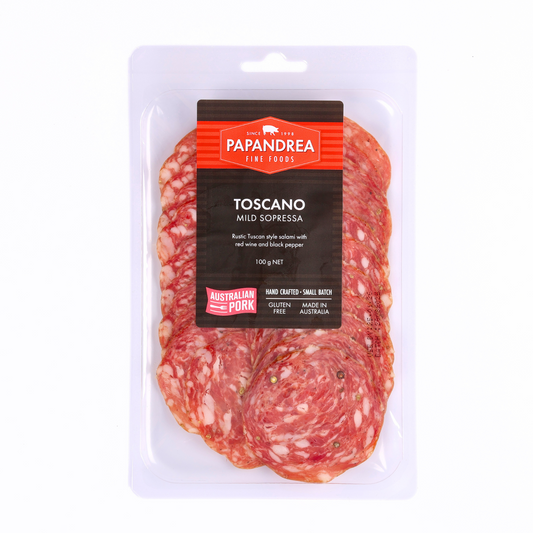 Toscano Large Salami - Sliced 100g