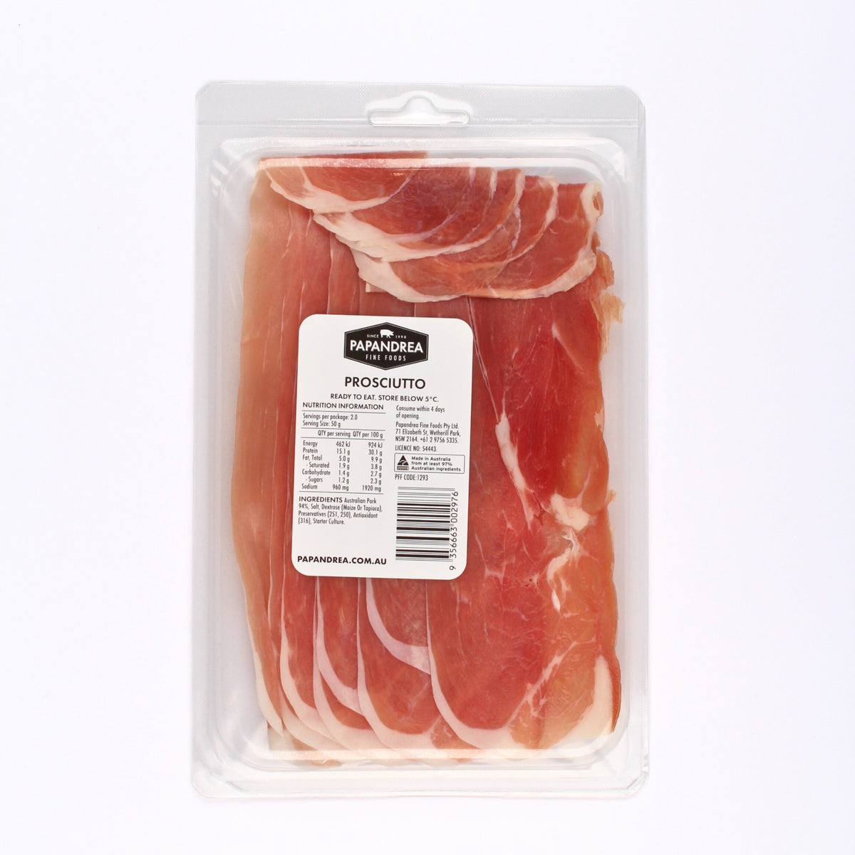 Prosciutto - Sliced 100g