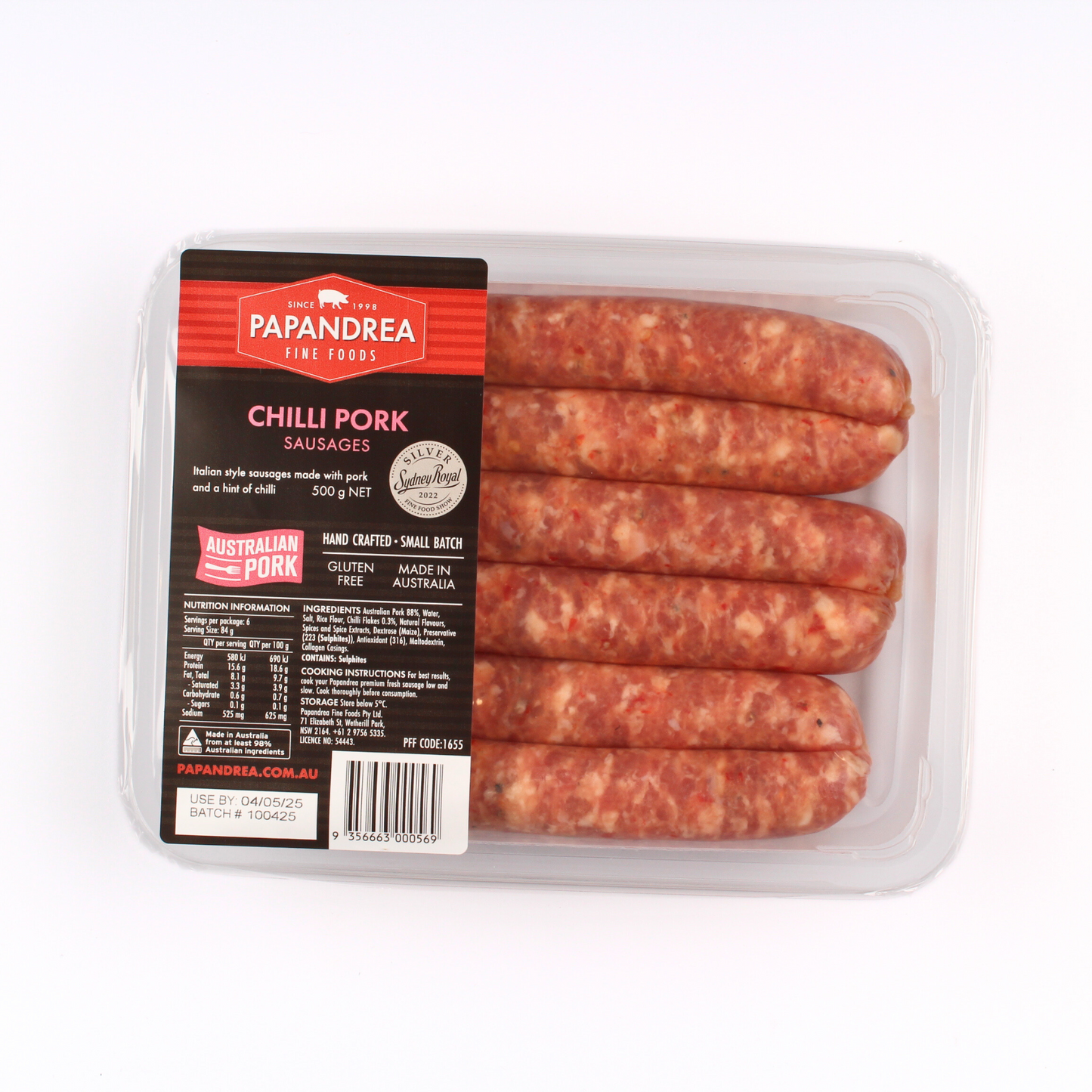 Chilli Pork - Hot Sausages