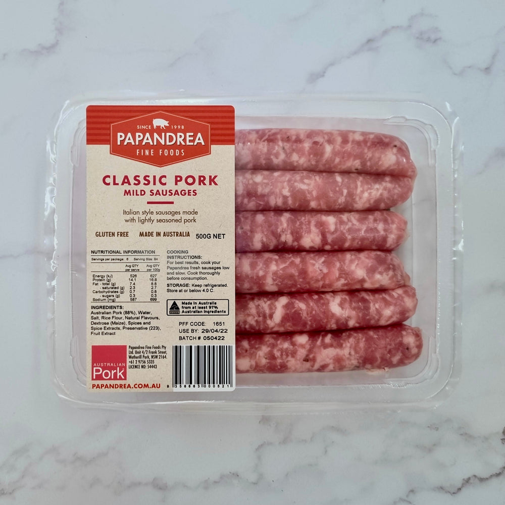 Classic Pork - Mild Sausages